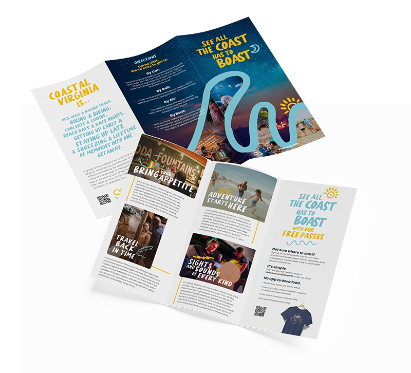 Coastal Virginia tri-fold brochure ad