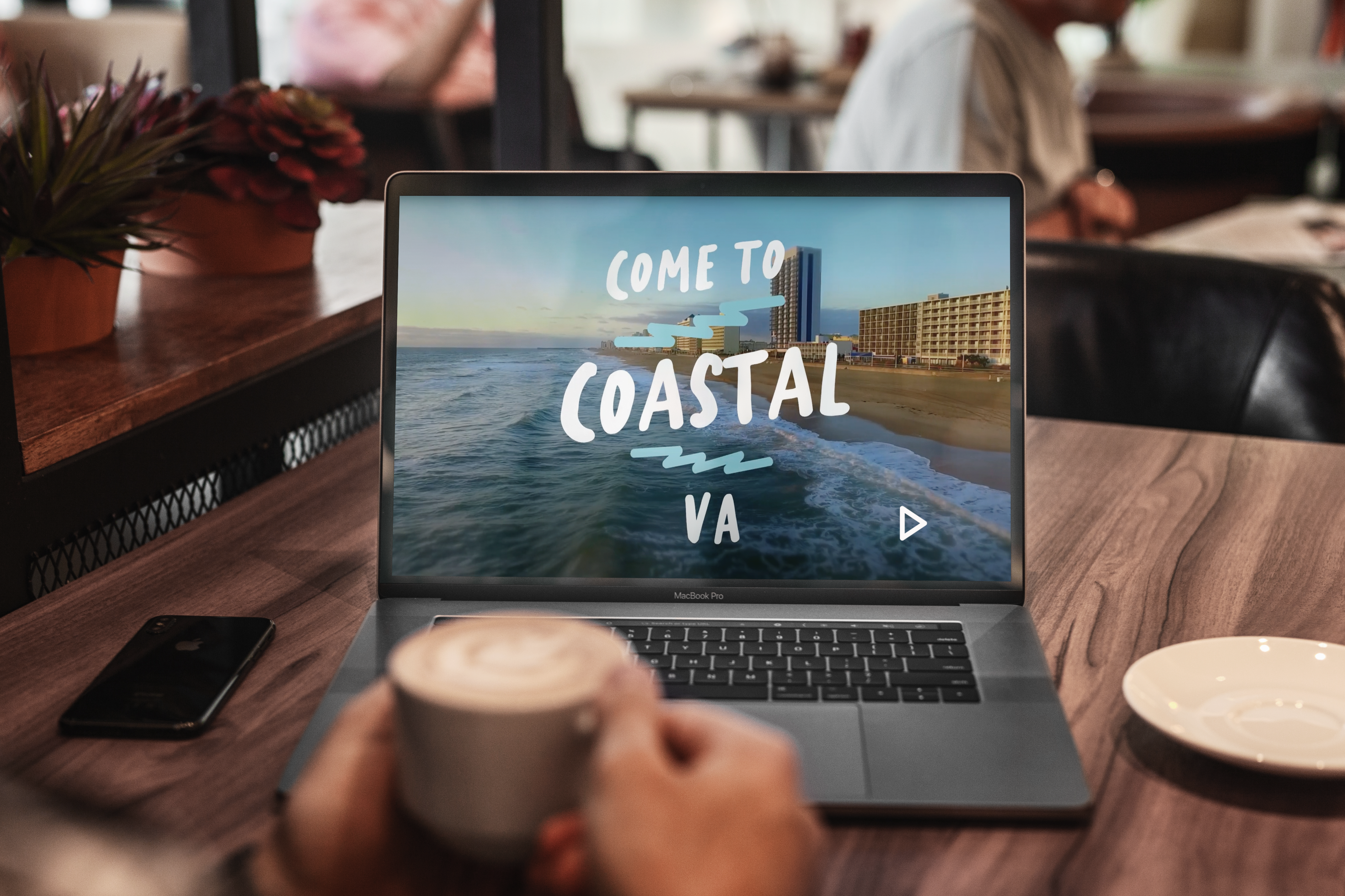 Coastal Virginia website featured on a laptop 